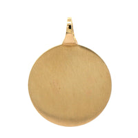 14K Yellow Gold One of a Kind Round Diamond 26.2 Charm