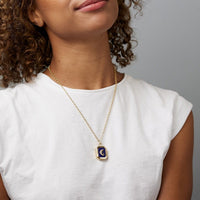 Sorellina 18K Yellow Gold Lapis Amulet Locket