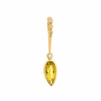 Suzy Landa 18K Yellow Gold Yellow Tourmaline and Diamond Lolli Pendant