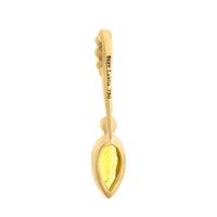Suzy Landa 18K Yellow Gold Yellow Tourmaline and Diamond Lolli Pendant