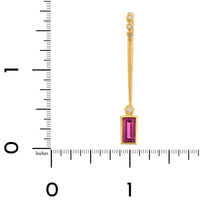 Suzy Landa 18K Yellow Gold Pink Sapphire and Diamond Lolli Pendant