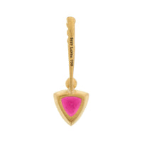 Suzy Landa 18K Yellow Gold Rubellite and Diamond Lolli Pendant