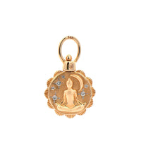 Three Stories 14K Yellow Gold Lotus Flower Top Switch Charm