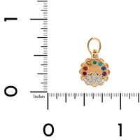 Three Stories 14K Yellow Gold Lotus Flower Top Switch Charm