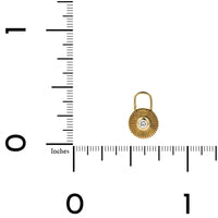 Three Stories 14K Yellow Gold Tiny Bezel Set Diamond Charm