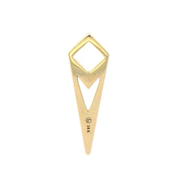 Three Stories 14K Yellow Gold Ombre Sapphire and Diamond Dagger Charm
