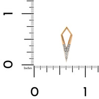 Three Stories 14K Yellow Gold Diamond Dagger Charm