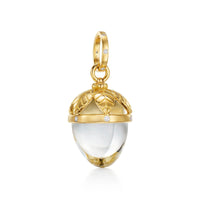 Temple St. Clair 18K Yellow Gold Rock Crystal and Diamond Arcadia Amulet