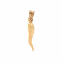 14K Yellow Gold Medium Italian Horn Charm