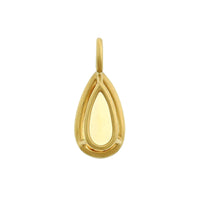 18K Yellow Gold Pear Shaped Imperial Topaz Charm
