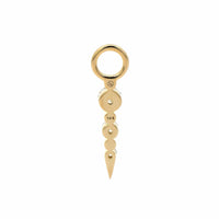 Three Stories 14K Yellow Gold Medium Sari Dagger Diamond Charm