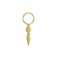 Three Stories 14K Yellow Gold Small Sari Dagger Diamond Charm