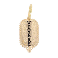 14K Yellow Gold Small Diamond Lady Bug Charm