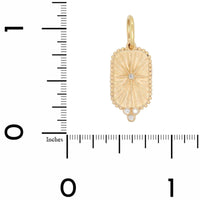 14K Yellow Gold Small Diamond North Star Charm