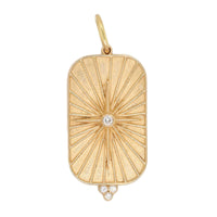 14K Yellow Gold Large Diamond North Star Charm