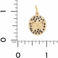 14K Yellow Gold Small Baby Butterfly Charm