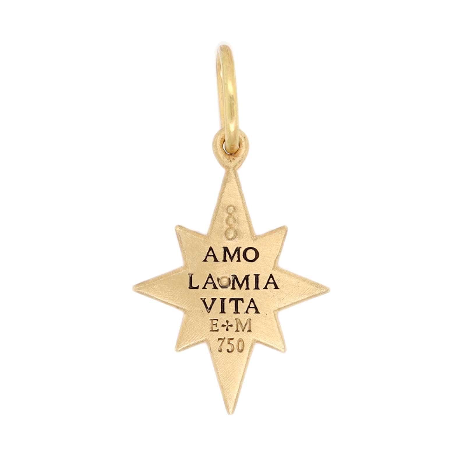 18K Yellow Gold Diamond Baby Star Charm