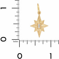 18K Yellow Gold Diamond Baby Star Charm