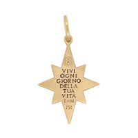 18K Yellow Gold Diamond Medium Star Charm