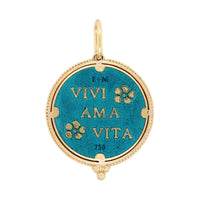 18K Yellow Gold Diamond Small Round Butterfly Charm