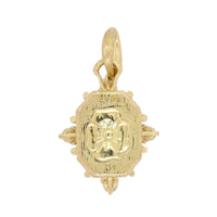 18K Yellow Gold Diamond and Sapphire Hummingbird Charm