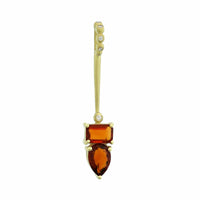Suzy Landa 18K Yellow Gold Citrine and Diamond Lolli Pendant
