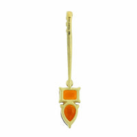 Suzy Landa 18K Yellow Gold Citrine and Diamond Lolli Pendant