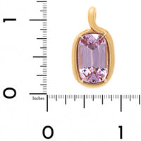 Vanessa Fernandez 18K Yellow Gold One Of A Kind Curva Kunzite Pendant
