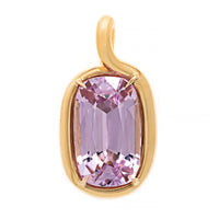 Vanessa Fernandez 18K Yellow Gold One Of A Kind Curva Kunzite Pendant