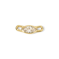 Jade Ruzzo 18K Yellow Gold One-of-a-Kind Marquise Cut Diamond Atha Center Piece Pendant