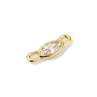 Jade Ruzzo 18K Yellow Gold One-of-a-Kind Marquise Cut Diamond Atha Center Piece Pendant