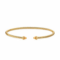 Micro Cablespira® Flex Bracelet 18K Yellow Gold with Citrine, 2.6mm