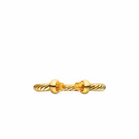 Micro Cablespira® Flex Open Ring 18K Yellow Gold with Citrine, 2.5mm