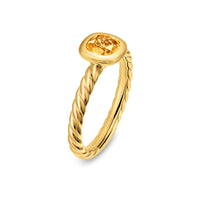 DY Mercer® Color Cable Ring 18K Yellow Gold with Citrine, 5.5mm