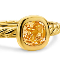 DY Mercer® Color Cable Ring 18K Yellow Gold with Citrine, 5.5mm