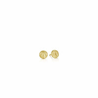 Anthony Lent 18K Yellow Gold Invisible Moonface Studs