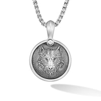 Petrvs Wolf Amulet Sterling Silver, 21mm