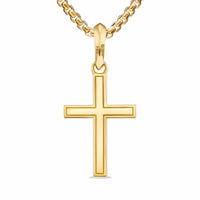 Cross Pendant 18K Yellow Gold, 24mm
