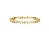 Temple St. Clair 18K Yellow Gold Diamond Trio Eternity Bracelet