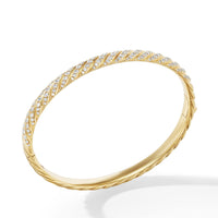 Woven Box Chain Bracelet in Sterling Silver with Orange Nylon