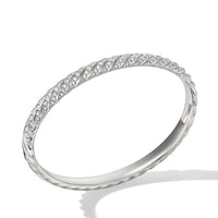 Sculpted Cable Bangle Bracelet in 18K Yellow Gold