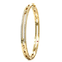 Roberto Coin 18K Yellow Gold Diamond Navarra Bangle