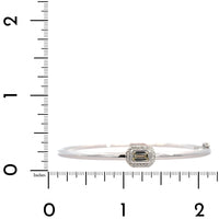 18K White Gold Diamond Bangle