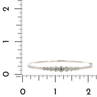 18K White Gold 9 Diamond Bangle