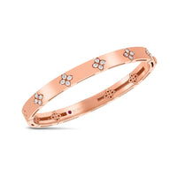 Roberto Coin 18K Rose Gold Love In Verona Diamond Bangle