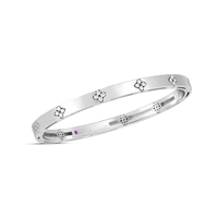 Roberto Coin 18K White Gold Love In Verona Diamond Bangle