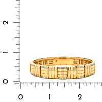 Roberto Coin 18K Yellow Gold Veneto Diamond Woven Bangle