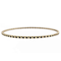 Armenta 18K Yellow Gold Black Sapphire Bangle Bracelet