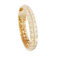 Harwell Godfrey 18K Yellow Gold Chubby Talisman Diamond Bangle