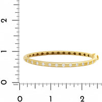 Suzy Landa 18K Yellow Gold Flushed Set Diamond Bangle Bracelet